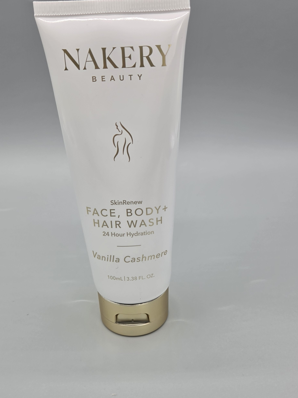 Nakery Beauty Vanilla Cashmere Face, Body & Hair Wash - White/Gold
